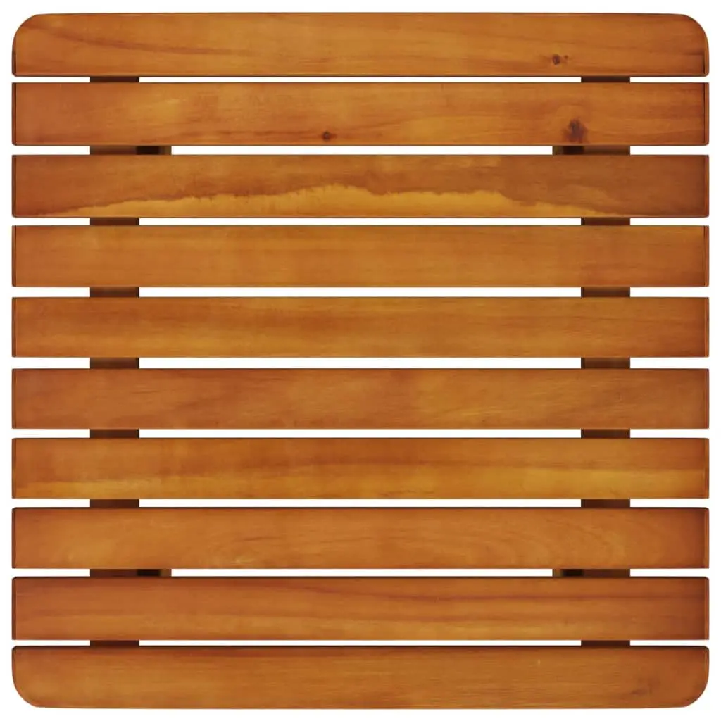 Outdoor Furniture 3-Piece Acacia Wood Patio Chair and Table Set,Dining Table Set for Garden Balcony Swing Pool Fishing Beach