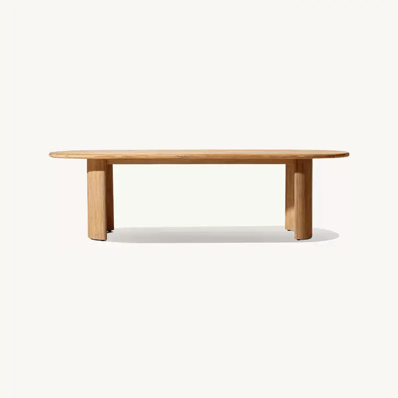 Garden Dining Set Outdoor Furniture Dining Chair and Table Set Teak Garden Dining Set for Patio Hotel