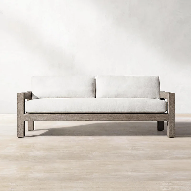 High End Garden Lounge Luxury Outdoor Furniture Sectional Solid Patio Furniture Wooden Teak Sofa Set Outdoor Conversation Sets