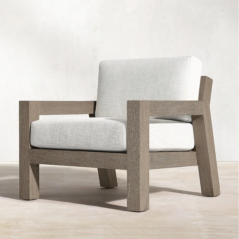 High End Garden Lounge Luxury Outdoor Furniture Sectional Solid Patio Furniture Wooden Teak Sofa Set Outdoor Conversation Sets