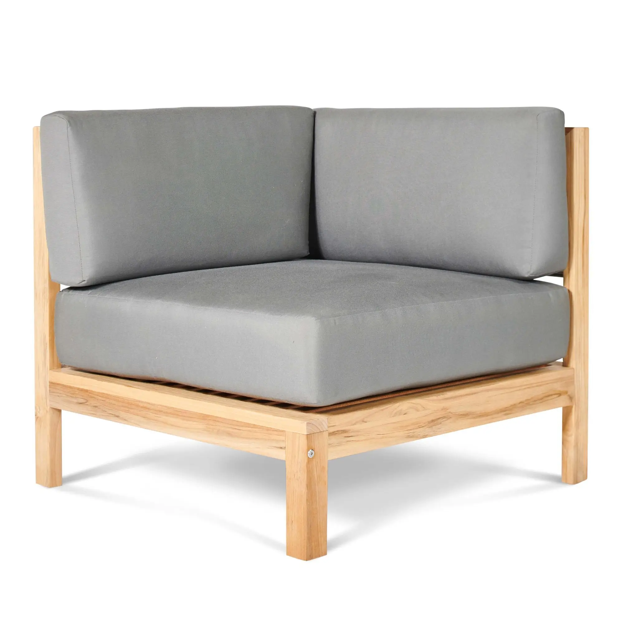 Modern Style Square Table Dining Set with Chairs Teak Outdoor Sofa Wooden Garden Furniture Sets