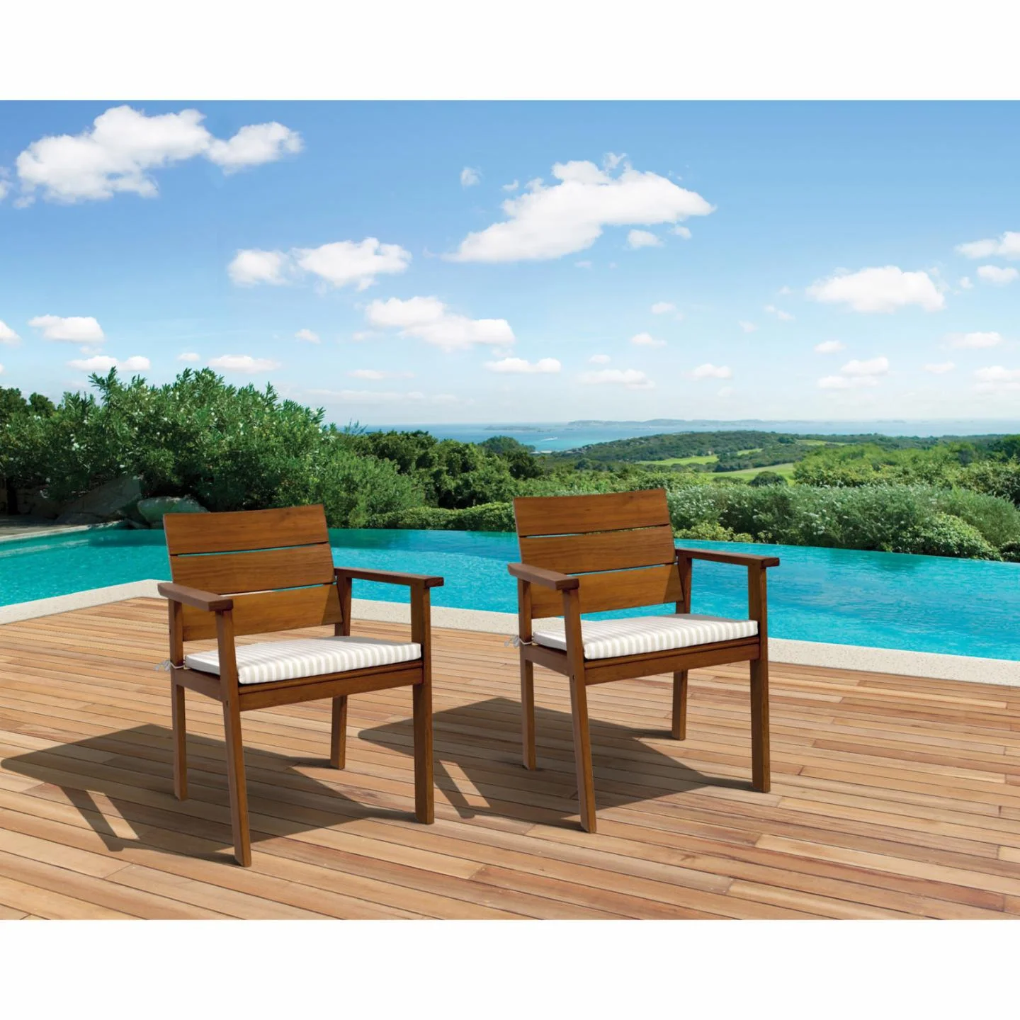 Outdoor Patio Garden Sets Teak Furniture Dining Table and Chairs