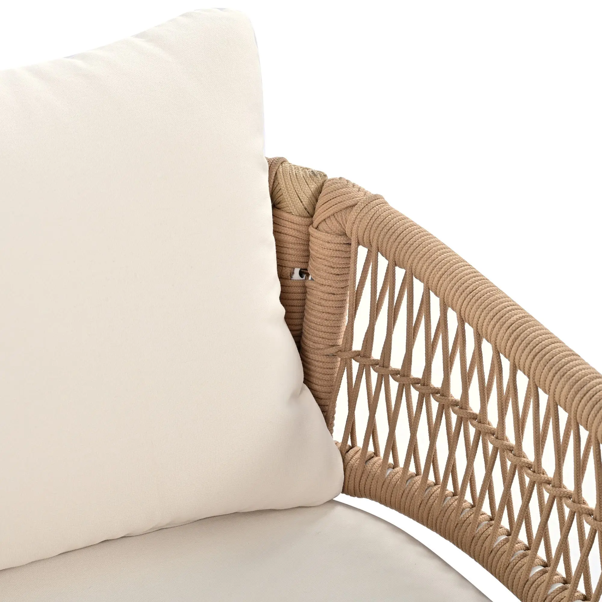 4-Piece Acacia Wood Outdoor Patio Furniture Set Deep Seating Thick Cushion for Backyard Porch Balcony Patio Conversation Table