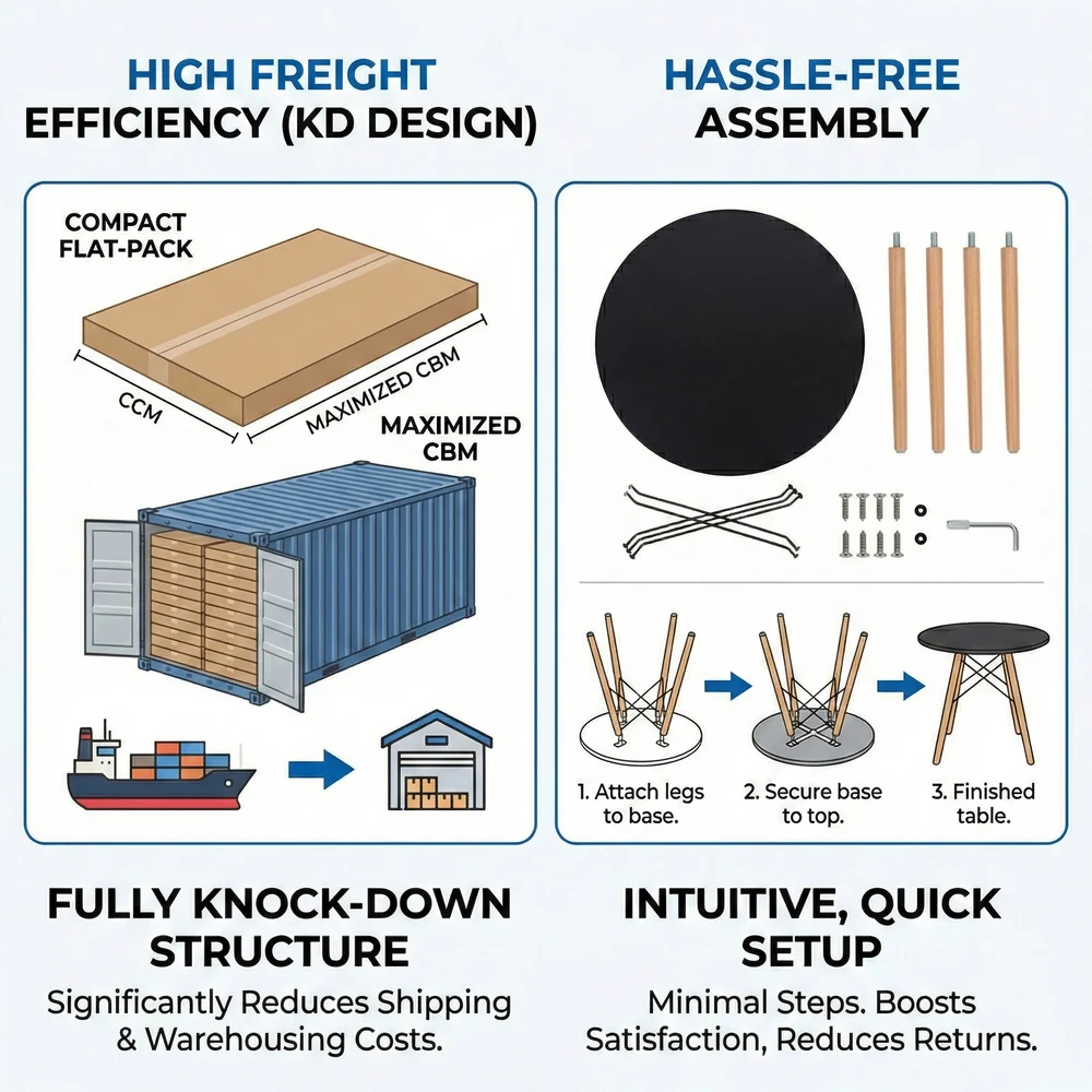 Wholesale Bulk Commercial Modern Round Cafe Side Table Bistro Table Black Top Wood Legs for Cafe Restaurant