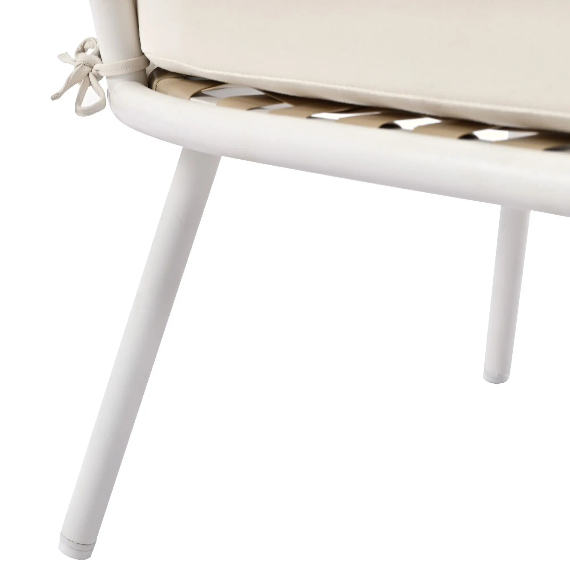 4-Piece Acacia Wood Outdoor Patio Furniture Set Deep Seating Thick Cushion for Backyard Porch Balcony Patio Conversation Table