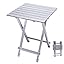 Folding Camping Table - Lightweight Aluminum Portable Picnic Table, 18.5x18.5x24.5 Inch for Cooking, Beach, Hiking, Travel, Fishing, BBQ, Indoor Outdoor Small Foldable Camp Tables