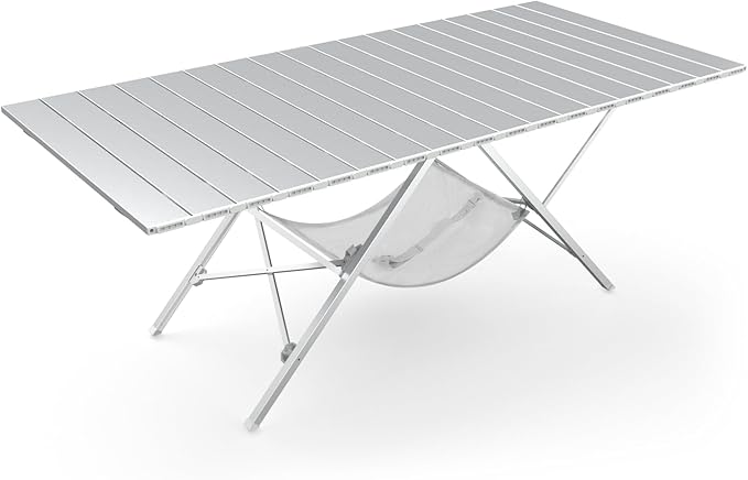 One-Step Fold Up Camping Table, Portable Folding Camp Table, Lightweight Carry Table for Outdoor Hiking Picnics BBQ Cooking