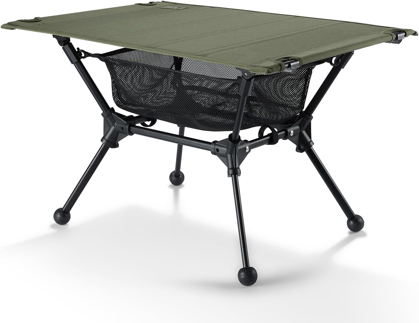 Camping Table, Lightweight Portable Folding Table with Mesh Storage Net, High/Low Options, Ideal for Camping, Hiking, Tailgating, Beach, Picnic, Travel, Backyard