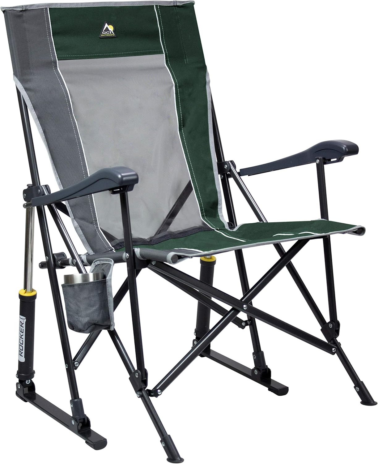 Outdoor Sunshade Rocker Outdoor Rocking Chair with Canopy