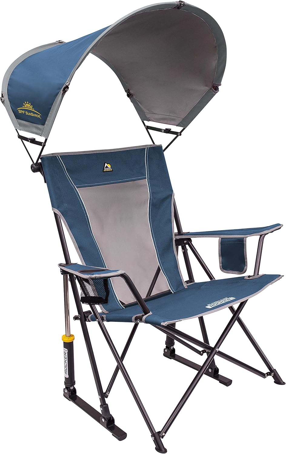 Outdoor Sunshade Rocker Outdoor Rocking Chair with Canopy