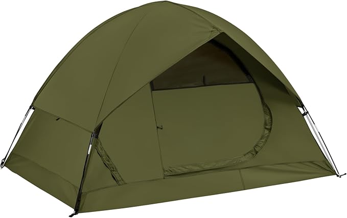 2/4 Person 4-Season Tent with Big Rain Fly – Versatile Outdoor Camping Tent for Hiking, Backpacking, and Festivals – Easy Setup & Durable Design
