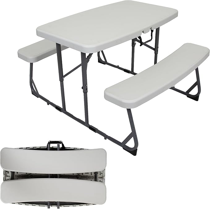 Stansport Compact Kids Picnic Table (G-940), White