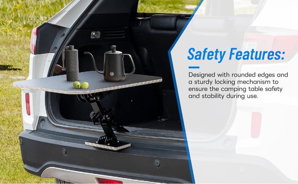 tail table, tailgate table camping table outdoor table