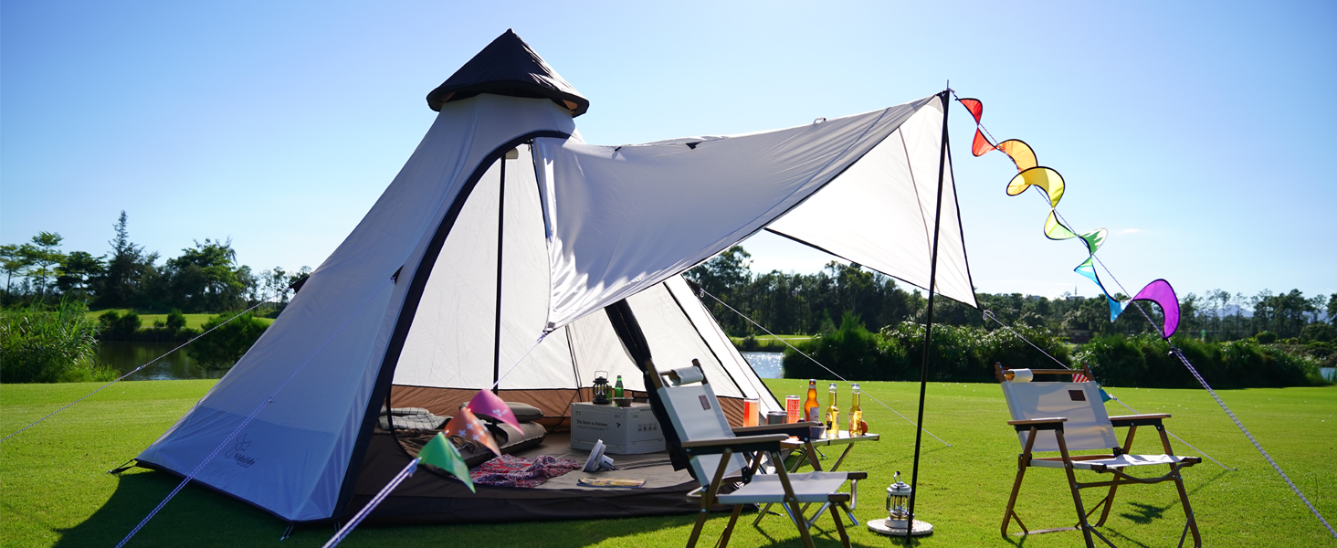 vidalido dome camping tent 4 person waterproof yurt tent teepee tent for adults glamping tent