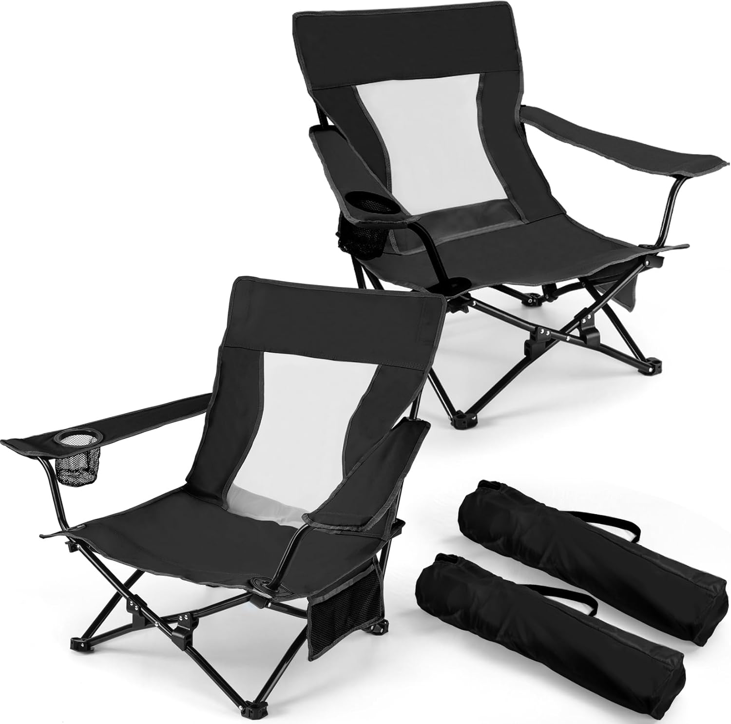 Beach Camping Chair (2 Pack)