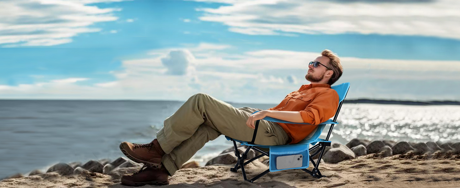 beach chair folding camping chairs lawn outside camp portable heavy duty kids fold up adults