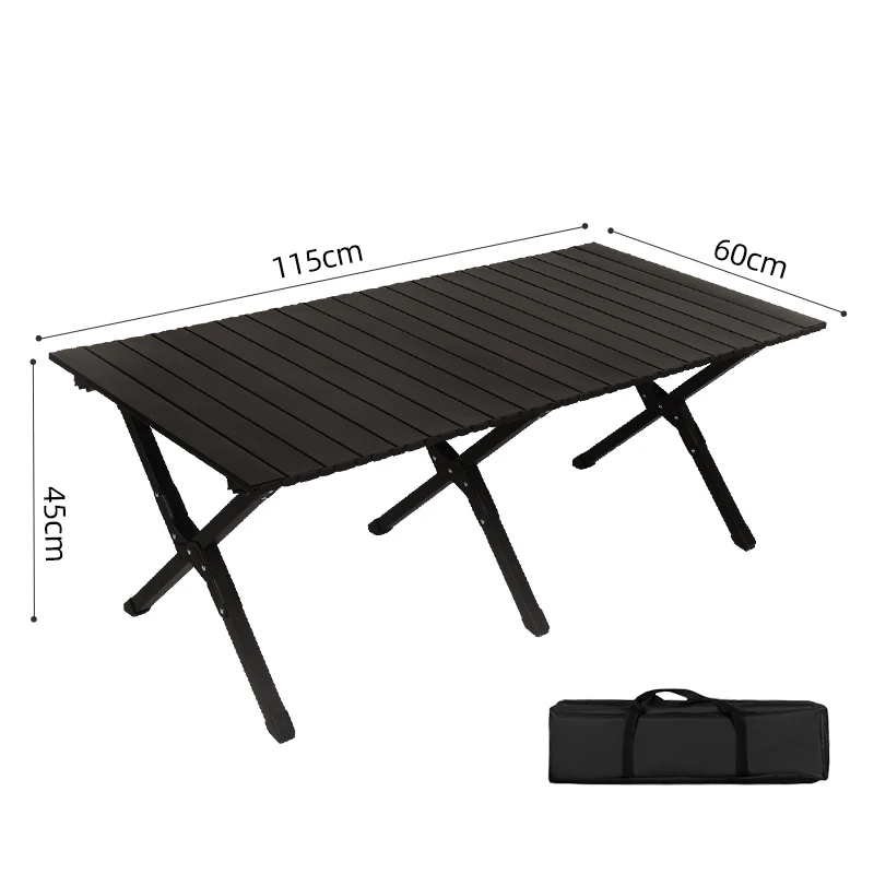 Modern Portable Carbon Steel Folding Table 
