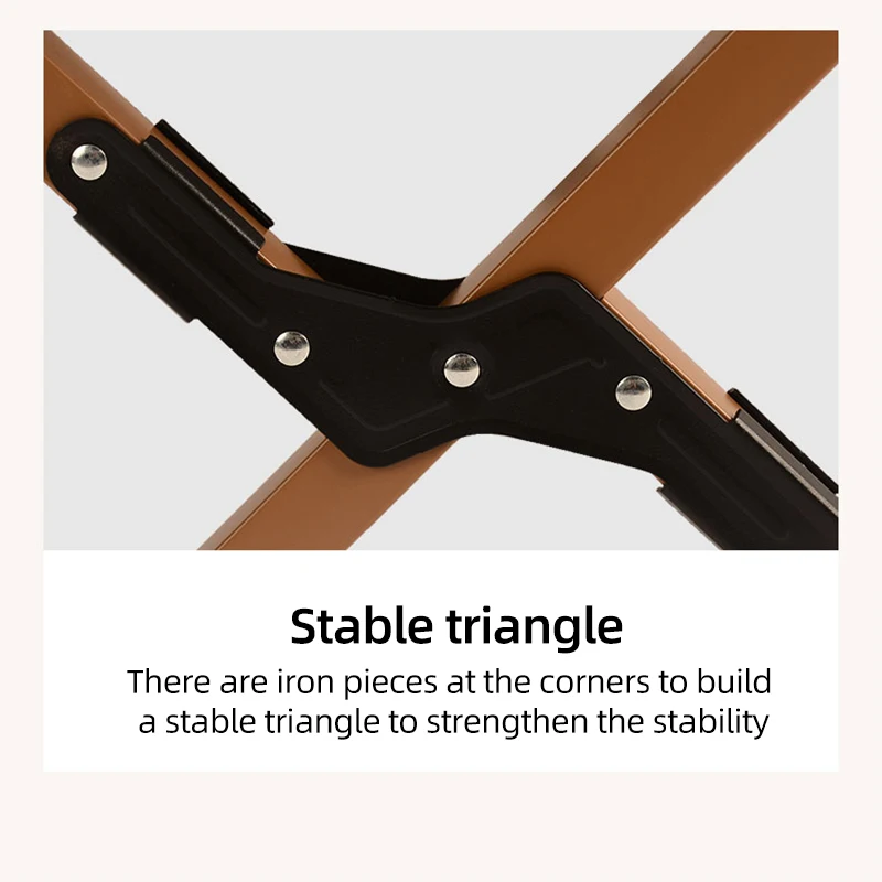 Modern Portable Carbon Steel Folding Table 