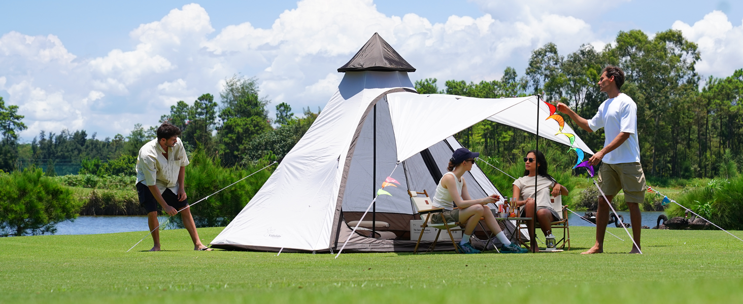 teepee tent for adults camping tall camping tent big tents for camping tipi tent festival tents