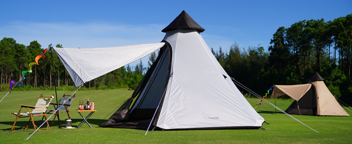 tents for camping tall white camping tent outdoor teepee tent for adults large festival tent
