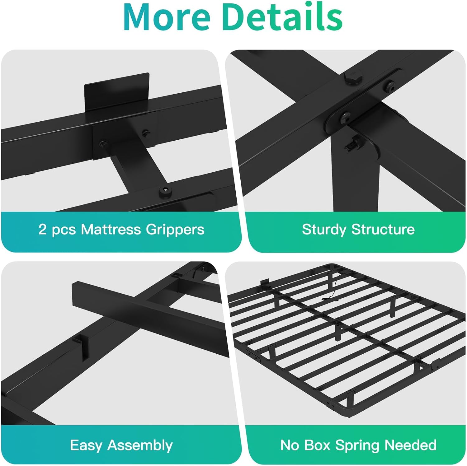 Queen Size Floating Platform Bed Frame