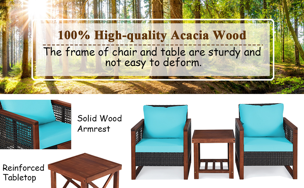 acacia wood furniture set 