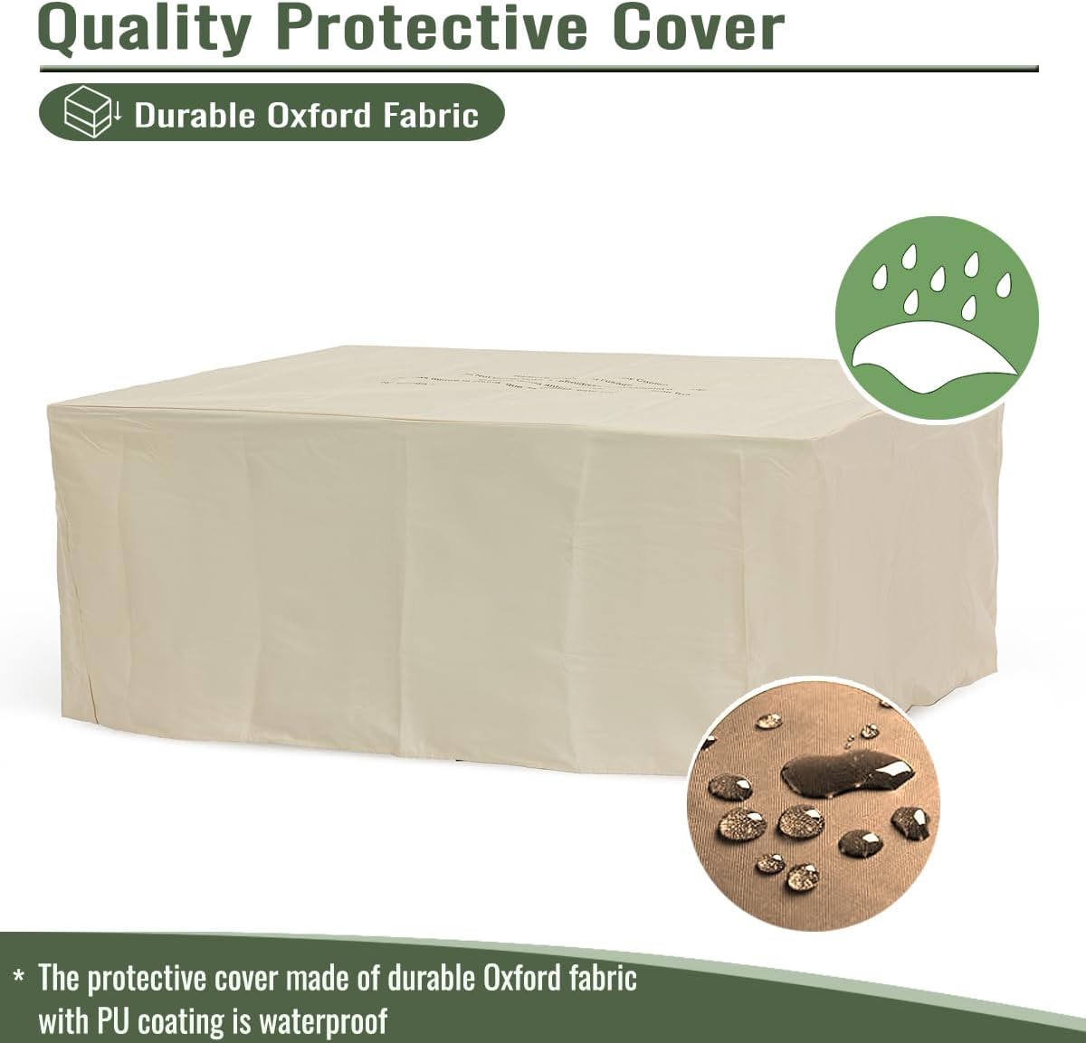 50000 BTU Rectangular Steel Fire Pit with Glass Wind Guard and Lid 