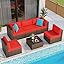 6 Pieces Patio Furniture Sets 