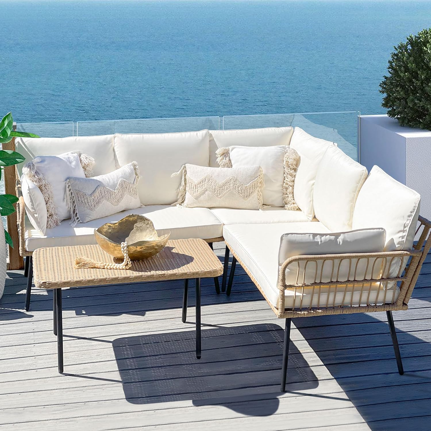 4 Pieces Patio Furniture Set