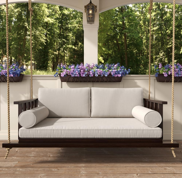  Porch Swing with Included Outdoor Cushion Set