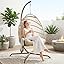 Patio Wicker Swing Hanging Egg Basket Chairs No Stand