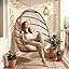 Patio Wicker Swing Hanging Egg Basket Chairs No Stand