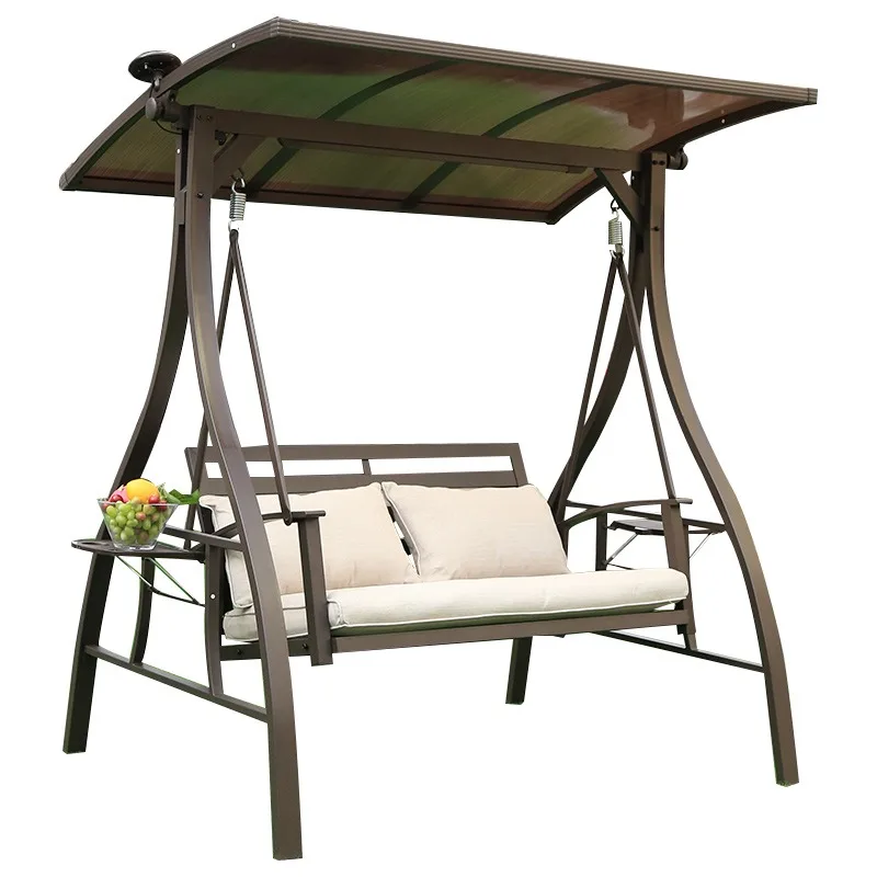 Dual Outdoor Courtyard Rattan Chair Swing Hanging Basket Balcony Rocking Chair for Patio for Outdoor Swings