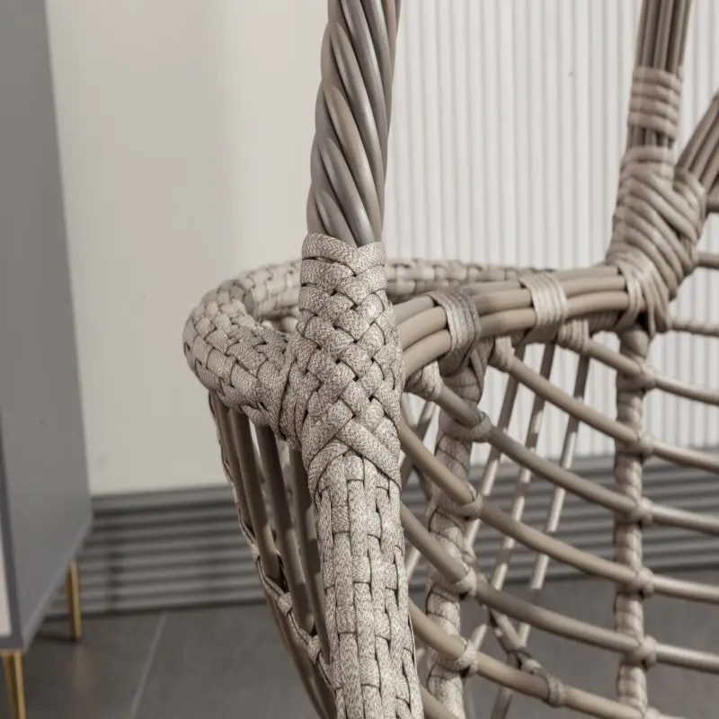 Coarse Rattan Hanging Basket Swing Indoor Household Hotel Courtyard Leisure Outdoor Rattan Swing Chair Hanging Basket