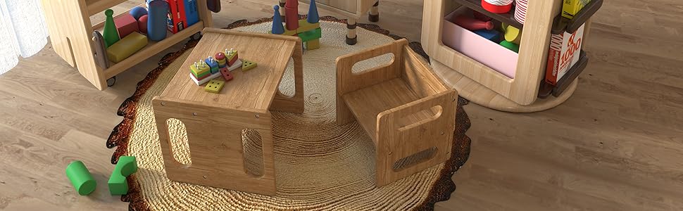 Game tables and chairs