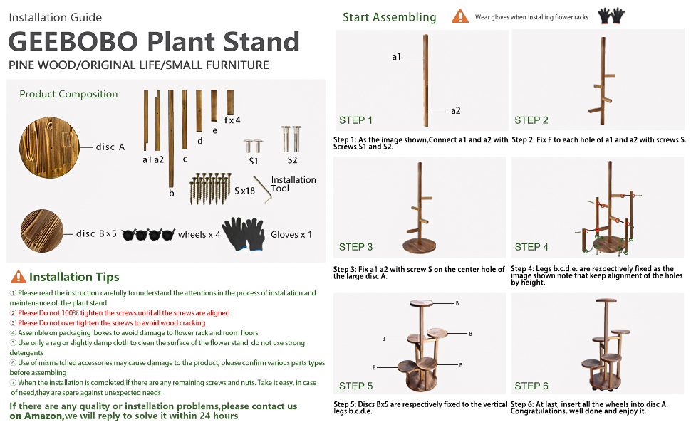 5 tier plant stand