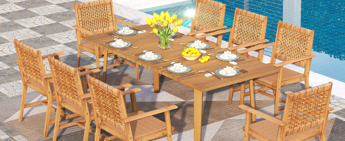 outdoor teak dining chairs