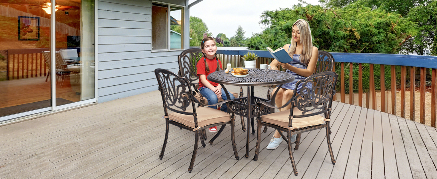 outdoor table and chairs set