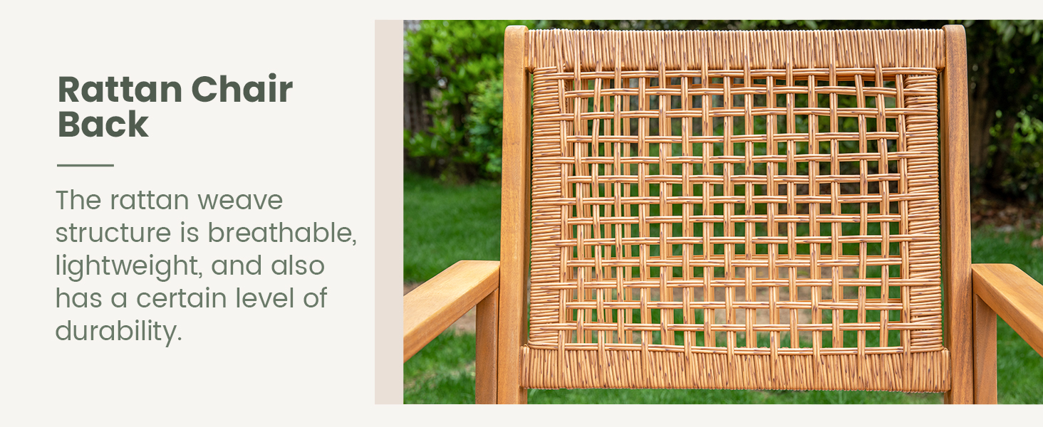 patio acacia wood dining chairs