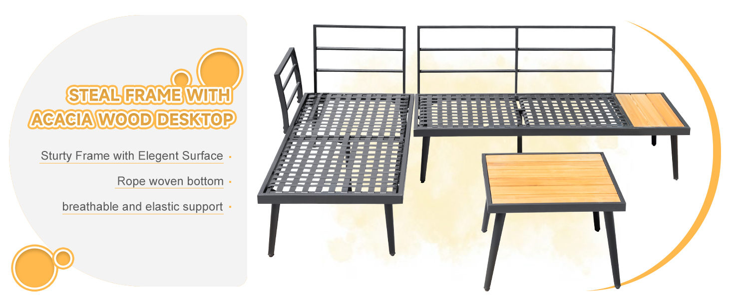 steel structure acacia wood