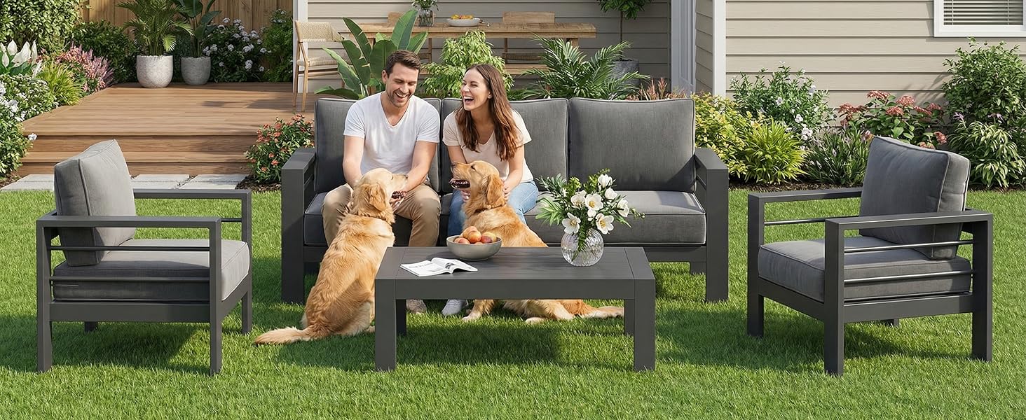 aluminium outdoor furniture modern patio furniture set