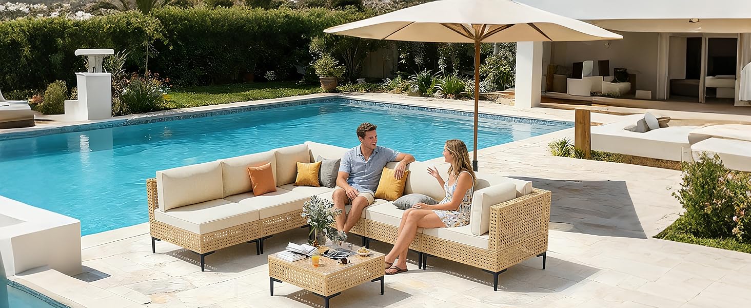PATIO SECTIONAL FURNITURE SET