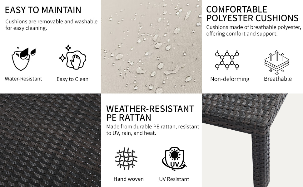 Patio Chaise Lounge-beige