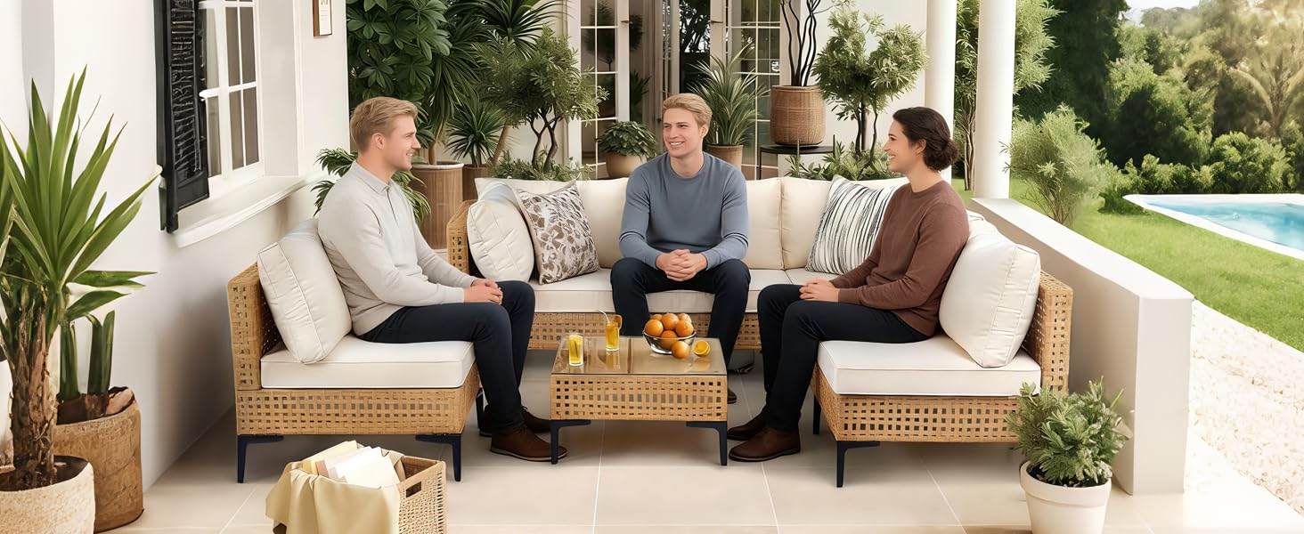 patio sectional furniture set