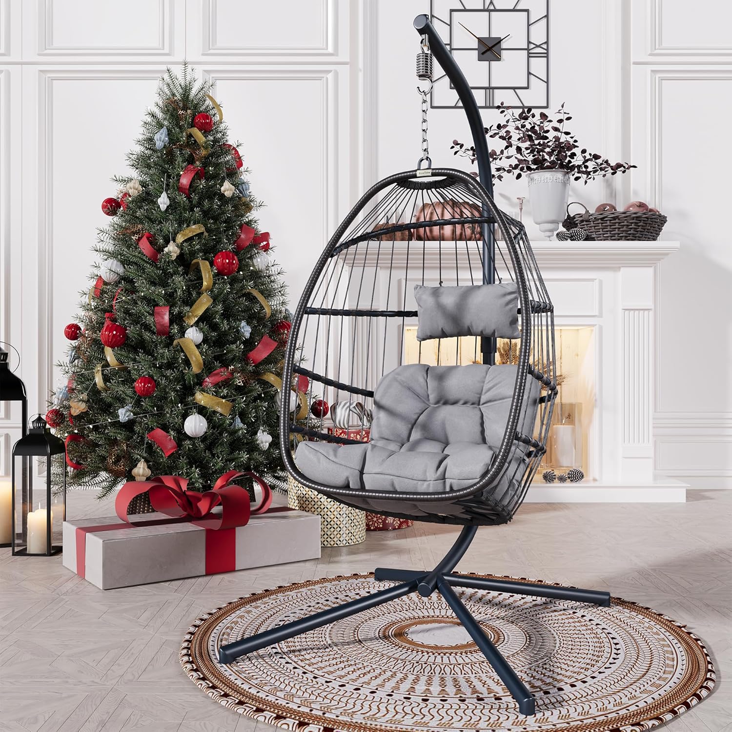 Hanging Egg Chair with Stand