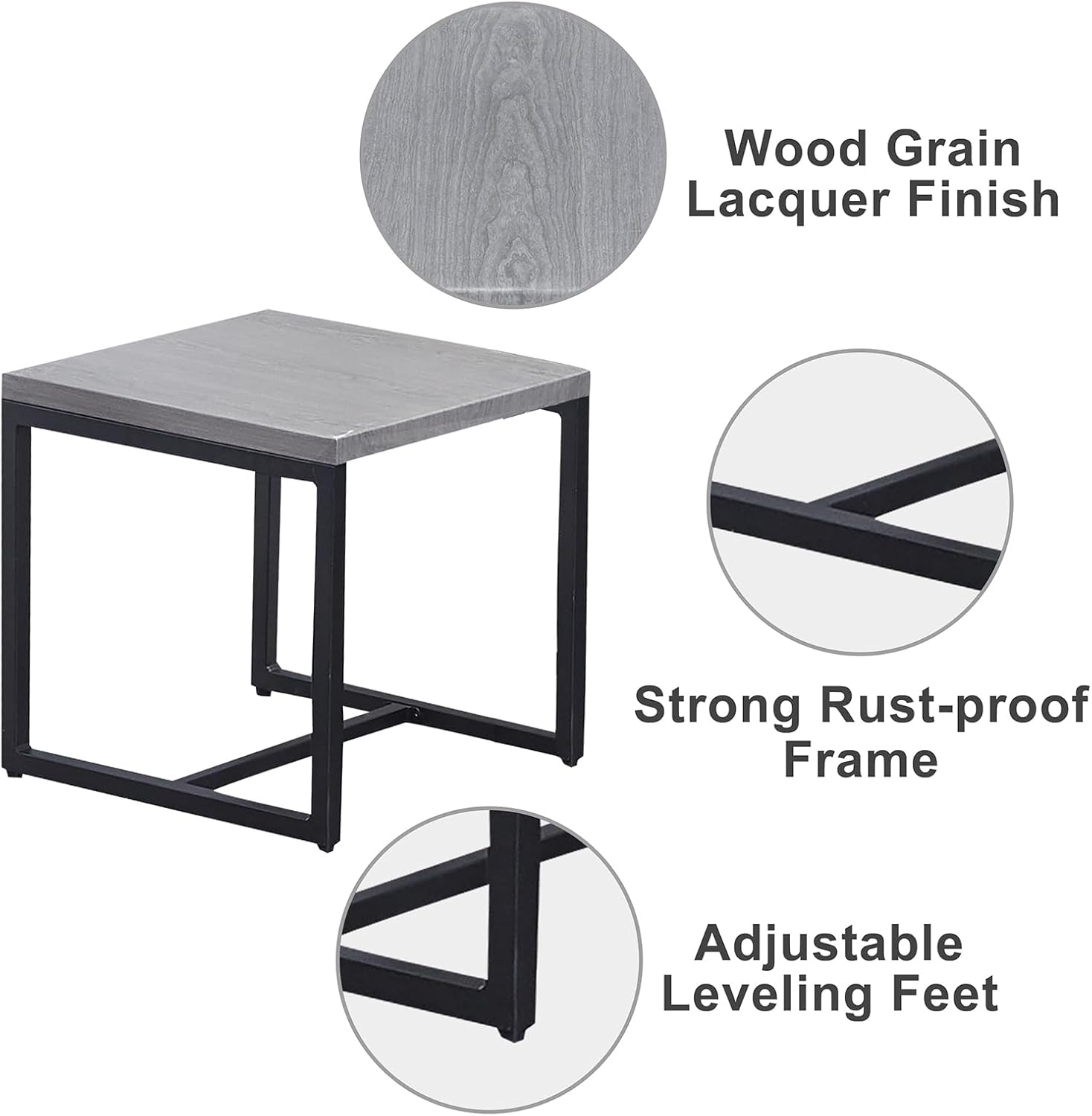 Patio Furniture 5 Piece Outdoor Sofa Set, Oversize Outdoor Dining Chairs with Rattan Ottomans, Conversation Sets Patio Furniture Come with Removable Washable