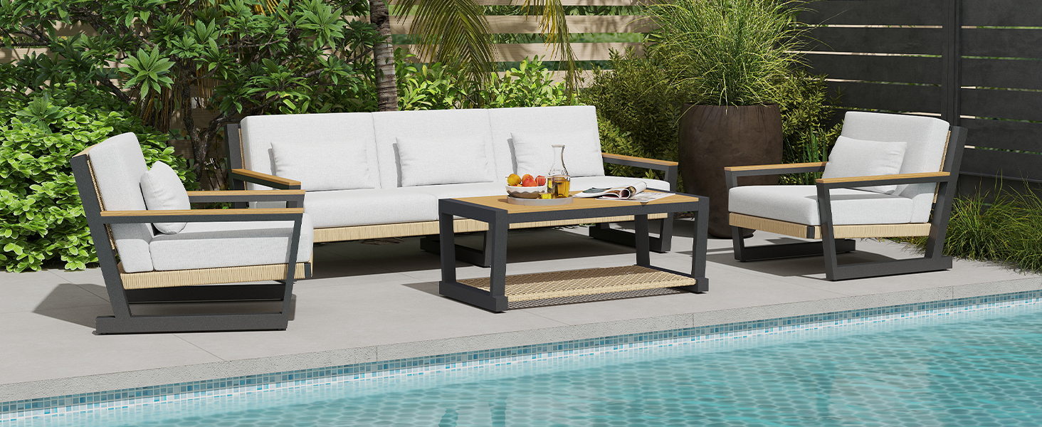 aluminum patio furniture set