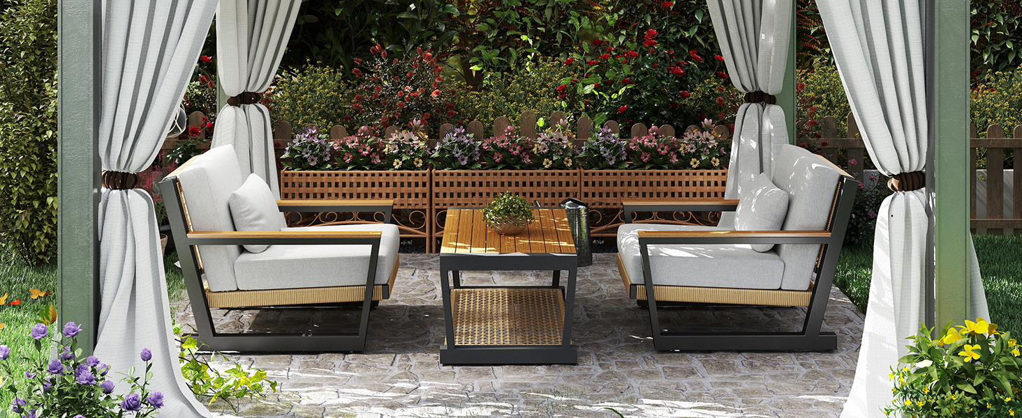 aluminum patio furniture set