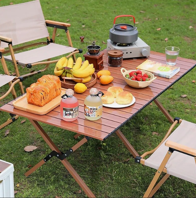 Portable Roll-Top Camping Table