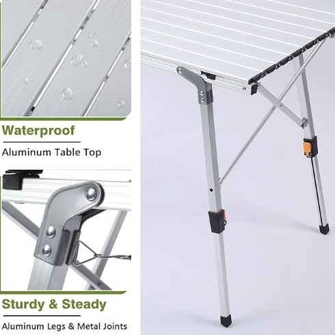 Outdoor Adjustable Camping Table